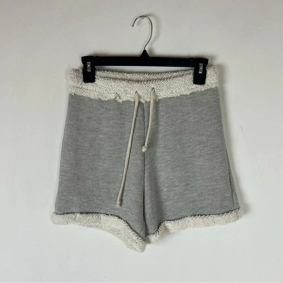 NWT DONNI. Poodle Sweat Shorts Gray Size S - Picture 1 of 5
